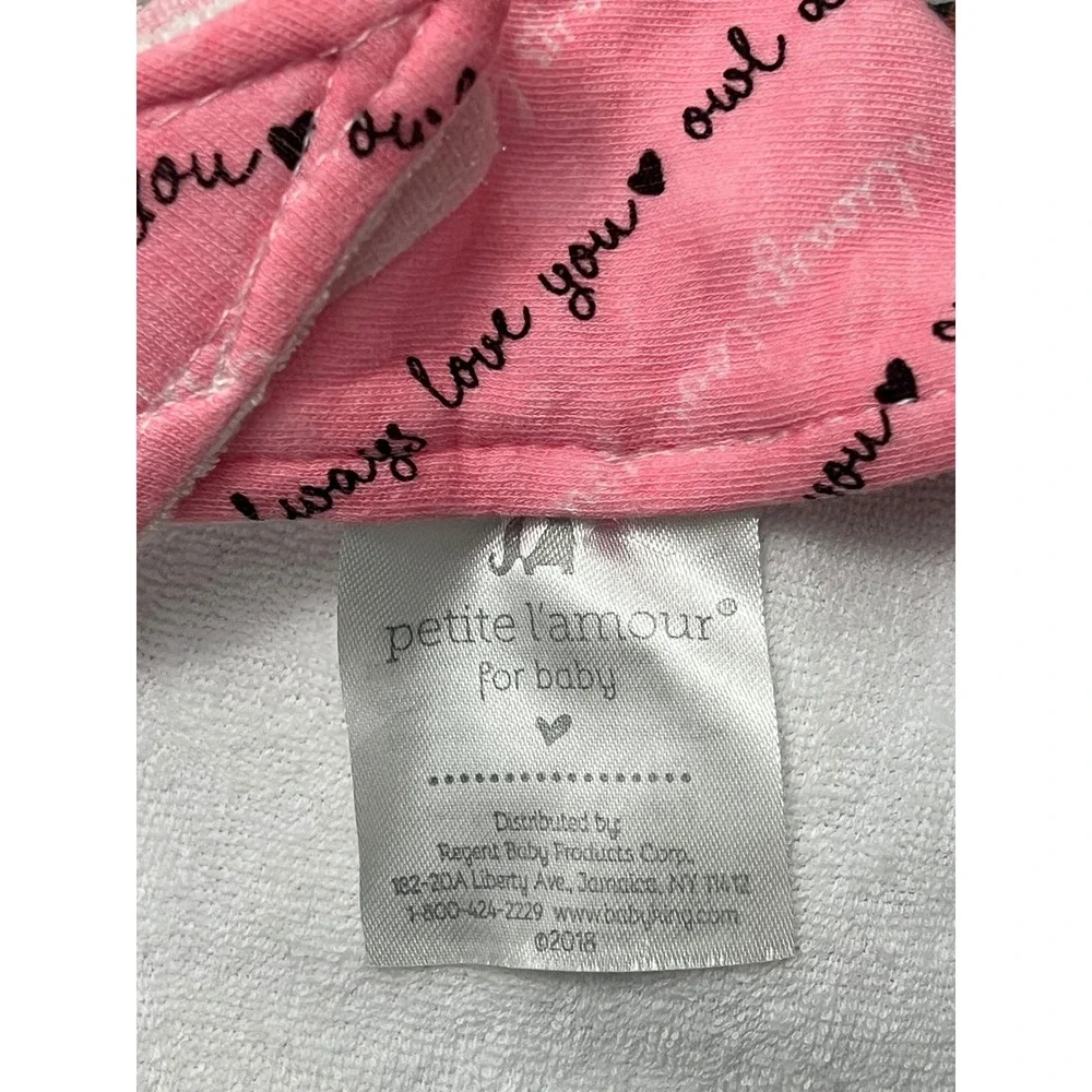 Copper Pearl Petite l'Amour Baby Burp Cloths Bandana Bibs 4 Pc Lot